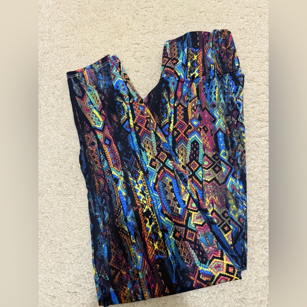 Colorful Geometric Women's Leggings- Brasil
